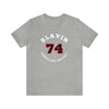 Slavin 74 Carolina Hockey Number Arch Design Unisex T-Shirt