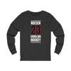 Noesen 23 Carolina Hockey Black Vertical Design Unisex Jersey Long Sleeve Shirt