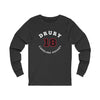 Drury 18 Carolina Hockey Number Arch Design Unisex Jersey Long Sleeve Shirt