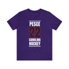 Pesce 22 Carolina Hockey Black Vertical Design Unisex T-Shirt