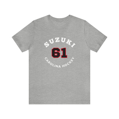 Suzuki 61 Carolina Hockey Number Arch Design Unisex T-Shirt
