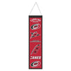 Carolina Hurricanes Logos Wool Banner, 8x32"