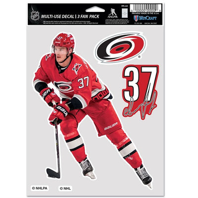 Carolina Hurricanes Andrei Svechnikov Multi-Use Decal, 3 Pack