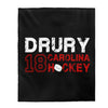 Drury 18 Carolina Hockey Velveteen Plush Blanket