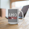 Aho 20 Carolina Hockey Ceramic Coffee Mug In Gray, 15oz