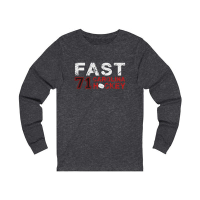 Fast 71 Carolina Hockey Unisex Jersey Long Sleeve Shirt