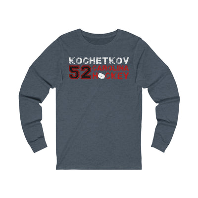 Kochetkov 52 Carolina Hockey Unisex Jersey Long Sleeve Shirt