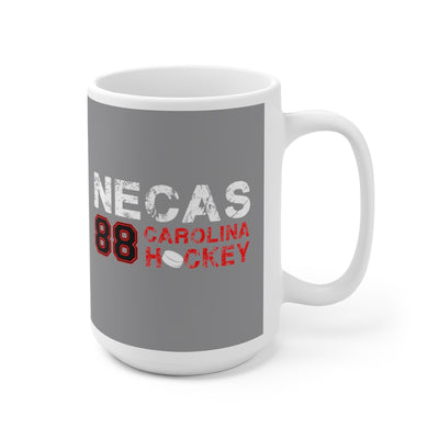 Necas 88 Carolina Hockey Ceramic Coffee Mug In Gray, 15oz