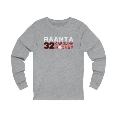 Raanta 32 Carolina Hockey Unisex Jersey Long Sleeve Shirt