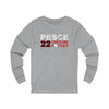 Pesce 22 Carolina Hockey Unisex Jersey Long Sleeve Shirt