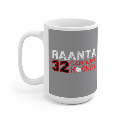 Raanta 32 Carolina Hockey Ceramic Coffee Mug In Gray, 15oz