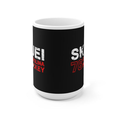 Skjei 76 Carolina Hockey Ceramic Coffee Mug In Black, 15oz