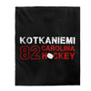 Kotkaniemi 82 Carolina Hockey Velveteen Plush Blanket