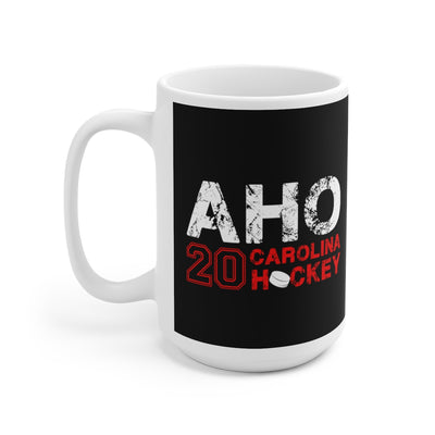 Aho 20 Carolina Hockey Ceramic Coffee Mug In Black, 15oz