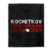 Kochetkov 52 Carolina Hockey Velveteen Plush Blanket