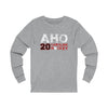 Aho 20 Carolina Hockey Unisex Jersey Long Sleeve Shirt