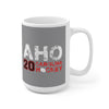 Aho 20 Carolina Hockey Ceramic Coffee Mug In Gray, 15oz