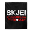 Skjei 76 Carolina Hockey Velveteen Plush Blanket