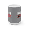 Pesce 22 Carolina Hockey Ceramic Coffee Mug In Gray, 15oz