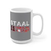 Staal 11 Carolina Hockey Ceramic Coffee Mug In Gray, 15oz