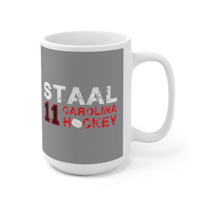 Staal 11 Carolina Hockey Ceramic Coffee Mug In Gray, 15oz