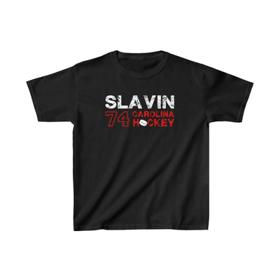 Slavin 74 Carolina Hockey Kids Tee