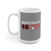 Martinook 48 Carolina Hockey Ceramic Coffee Mug In Gray, 15oz