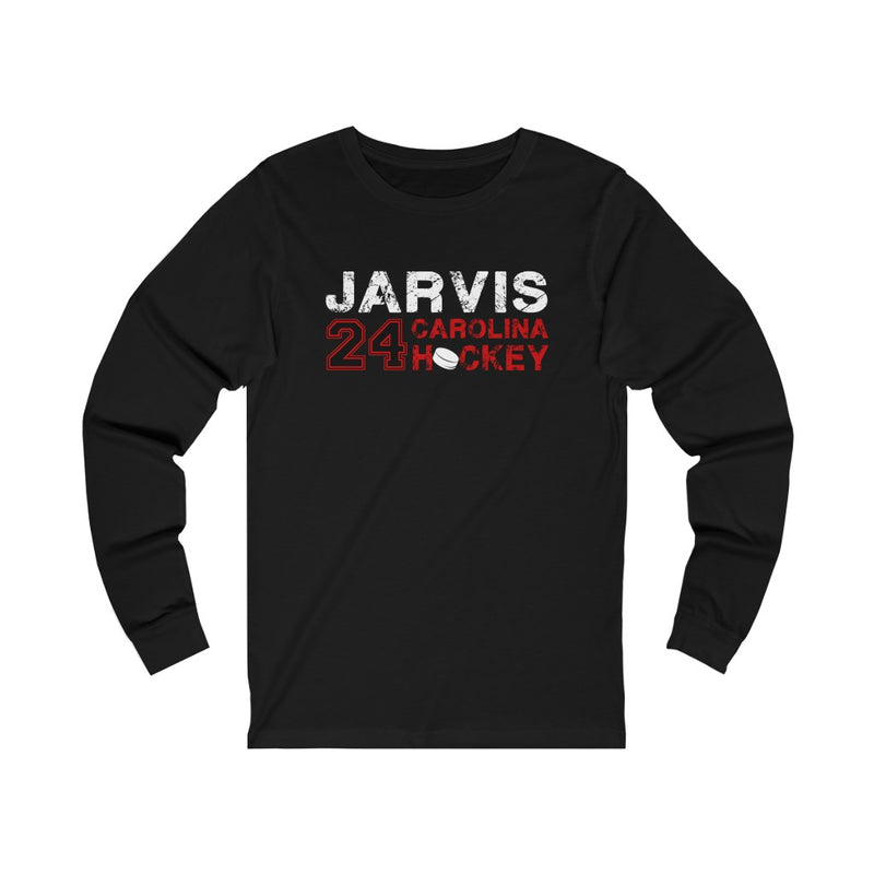 Jarvis 24 Carolina Hockey Unisex Jersey Long Sleeve Shirt