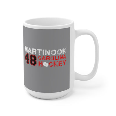 Martinook 48 Carolina Hockey Ceramic Coffee Mug In Gray, 15oz