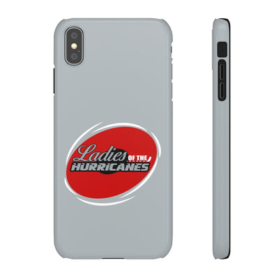 Ladies Of The Hurricanes Snap Phone Cases In Silver