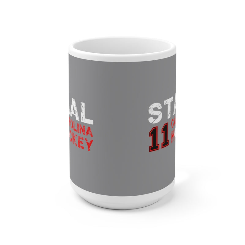 Staal 11 Carolina Hockey Ceramic Coffee Mug In Gray, 15oz