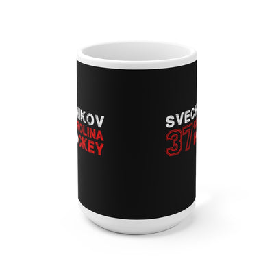 Svechnikov 37 Carolina Hockey Ceramic Coffee Mug In Black, 15oz