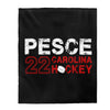 Pesce 22 Carolina Hockey Velveteen Plush Blanket