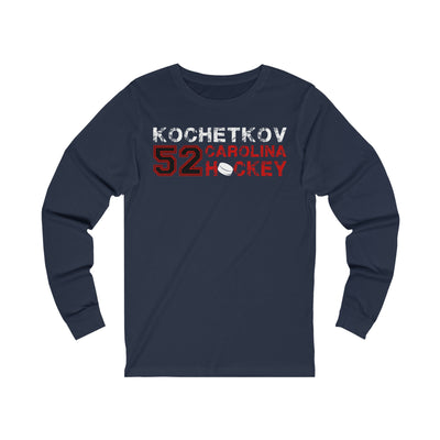 Kochetkov 52 Carolina Hockey Unisex Jersey Long Sleeve Shirt