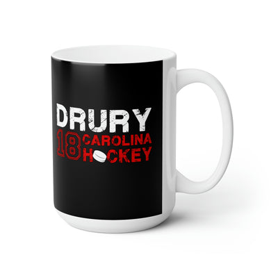 Drury 18 Carolina Hockey Ceramic Coffee Mug In Black, 15oz