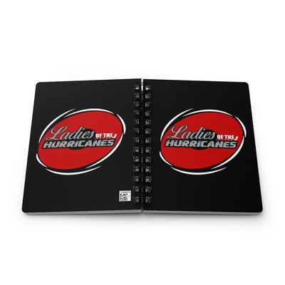 Ladies Of The Hurricanes Spiral Bound Journal In Black