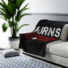 Burns 8 Carolina Hockey Velveteen Plush Blanket