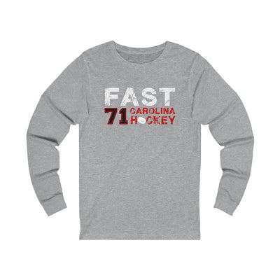 Fast 71 Carolina Hockey Unisex Jersey Long Sleeve Shirt