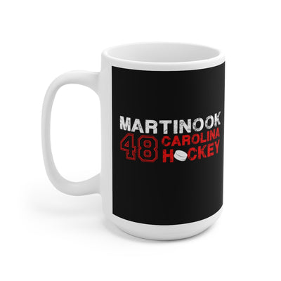 Martinook 48 Carolina Hockey Ceramic Coffee Mug In Black, 15oz