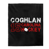 Coghlan 15 Carolina Hockey Velveteen Plush Blanket