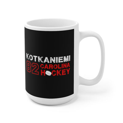 Kotkaniemi 82 Carolina Hockey Ceramic Coffee Mug In Black, 15oz