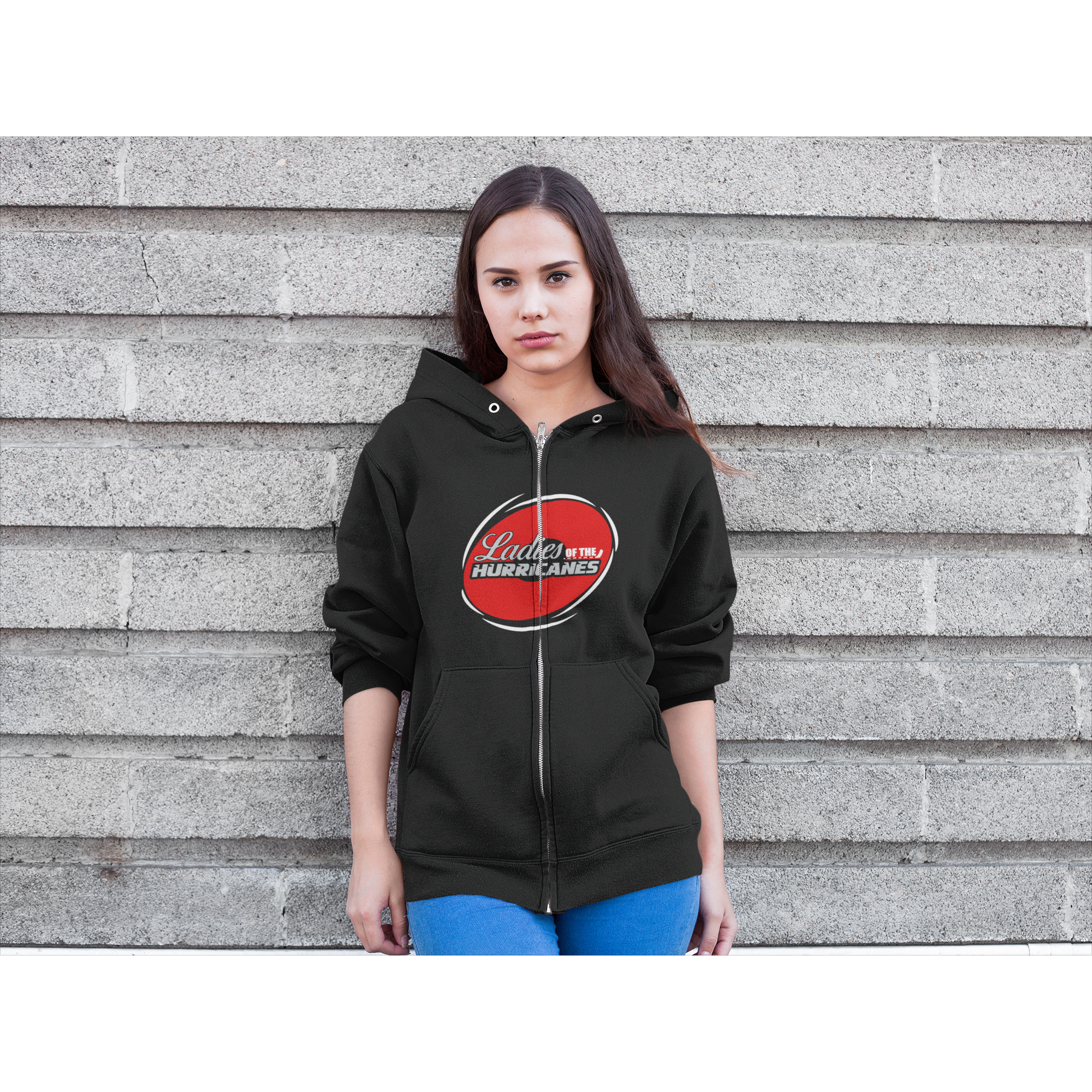 Ladies Of The Hurricanes Unisex Fit Full Zip Hoodie Sweatshirt