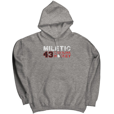 Miletic 43 Carolina Hockey Unisex Hoodie