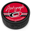 Carolina Hurricanes Autograph Hockey Puck with 3D Texture