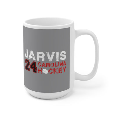 Jarvis 24 Carolina Hockey Ceramic Coffee Mug In Gray, 15oz