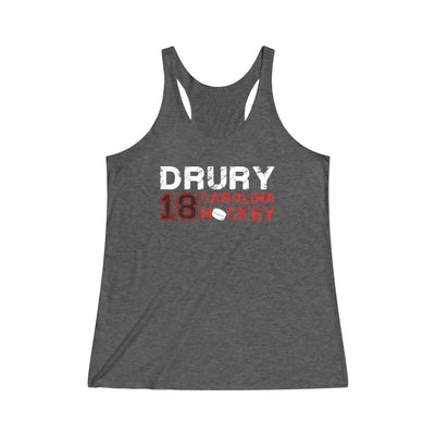 Drury 18 Carolina Hockey Women's Tri-Blend Racerback Tank Top