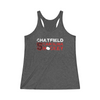 Chatfield 5 Carolina Hockey Women's Tri-Blend Racerback Tank Top