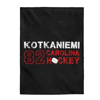 Kotkaniemi 82 Carolina Hockey Velveteen Plush Blanket