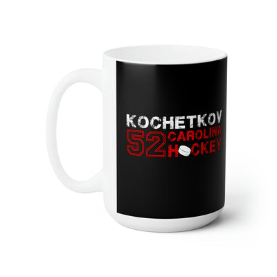 Kochetkov 52 Carolina Hockey Ceramic Coffee Mug In Black, 15oz
