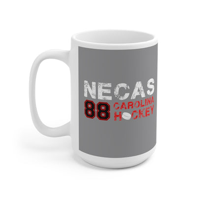 Necas 88 Carolina Hockey Ceramic Coffee Mug In Gray, 15oz